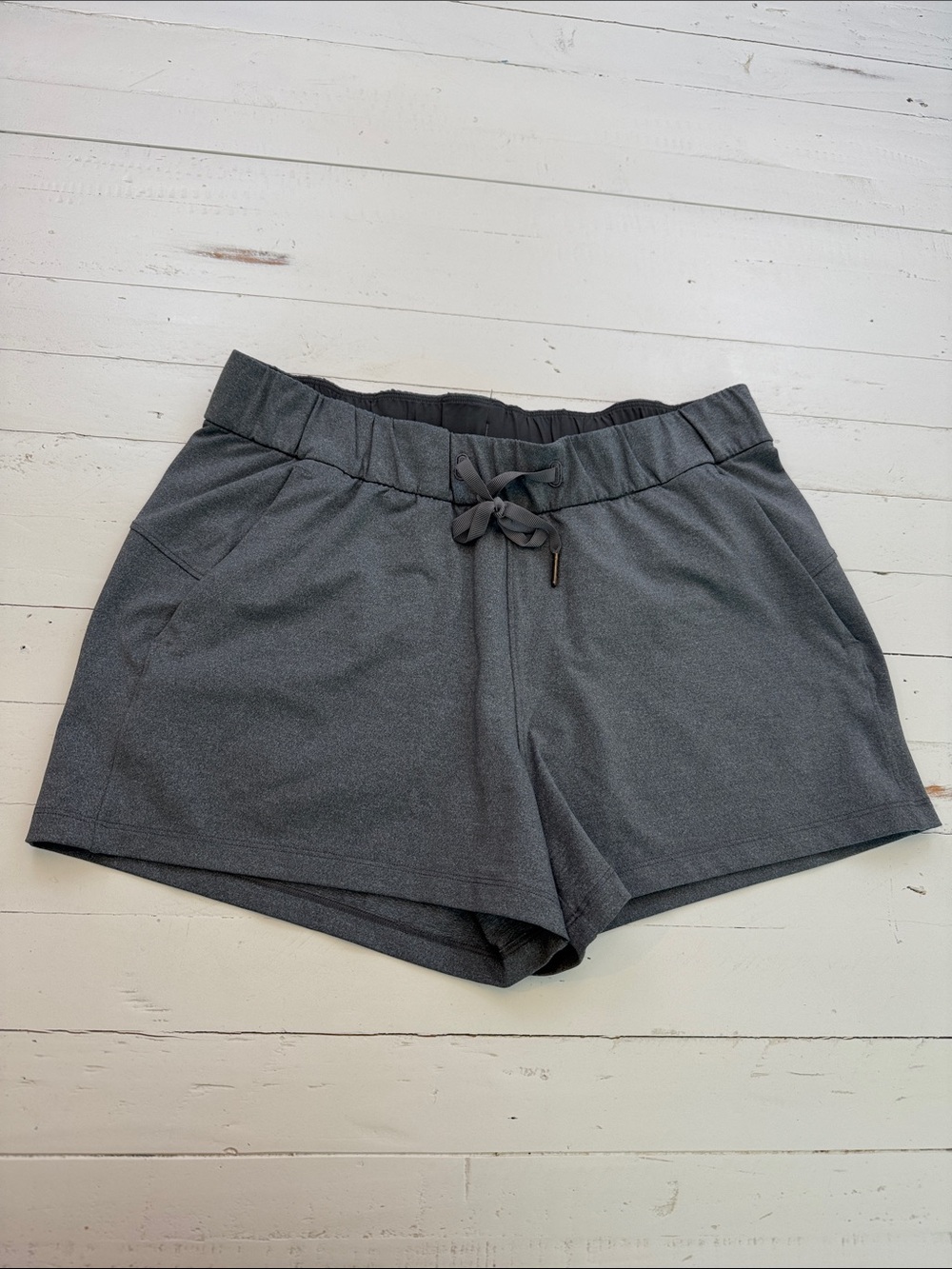 Lululemon Athletica Gray On the Fly Shorts